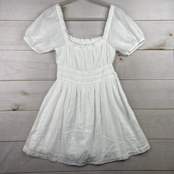 BP Dress Womens S White On/Off Shoulder 100% Cotton Lined Boho Cottagecore - Picture 1 of 9